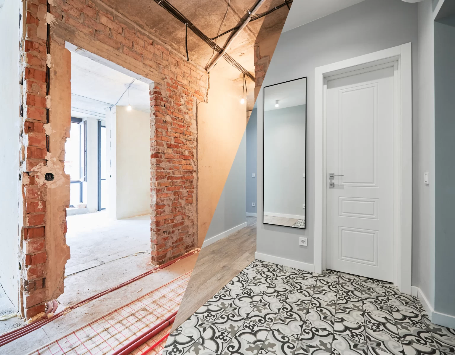 Newly renovated home interior